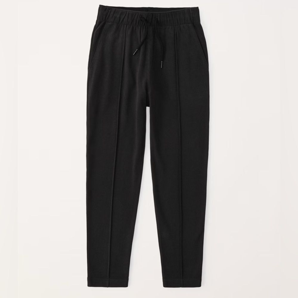 abercrombie kids comfy dressy taper sweatpants Black Youth Size 9/10.